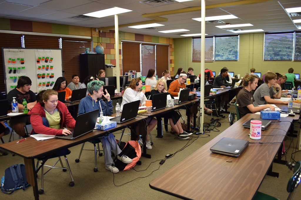 classroom of tech students classroom of tech students